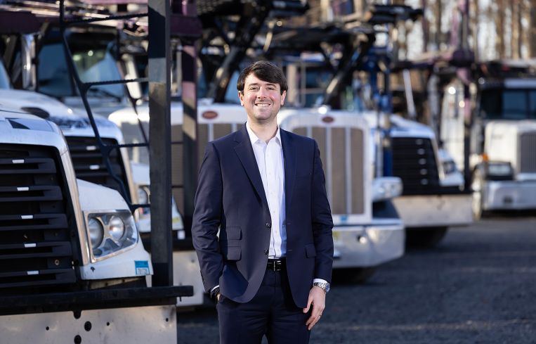 Justin Horowitz stands in Catalyst Investment Partners' site on New BrunswIck, N.J