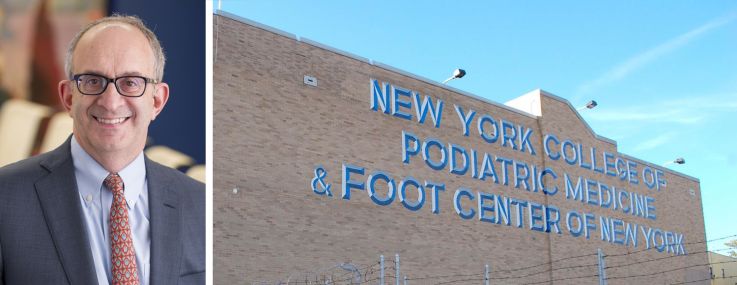 Dr. Alan Kadish, president Touro University, and 53 East 124th Street.