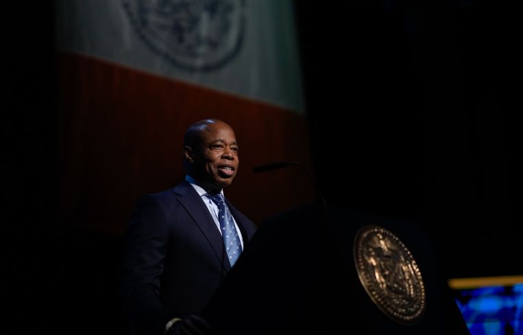 Eric Adams at the 2025 State of the City.