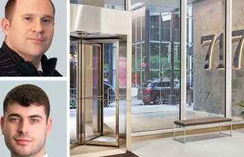 CBRE's Arkady Smolyansky and Jacob Roesnthal, and 717 Fifth Avenue.