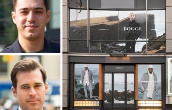 Ben Sabin and Richard Skulnik of RIPCO Real Estate and Boggi Milano's coming Shops at Columbus Circle location.