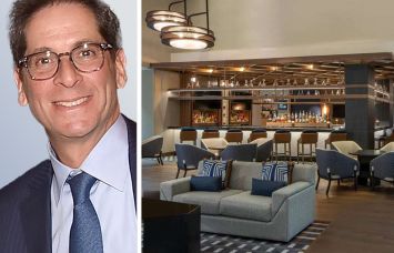 Prospect Ridge co-CEO Brahm Cramer and the interior of the Tysons Corner Marriott.