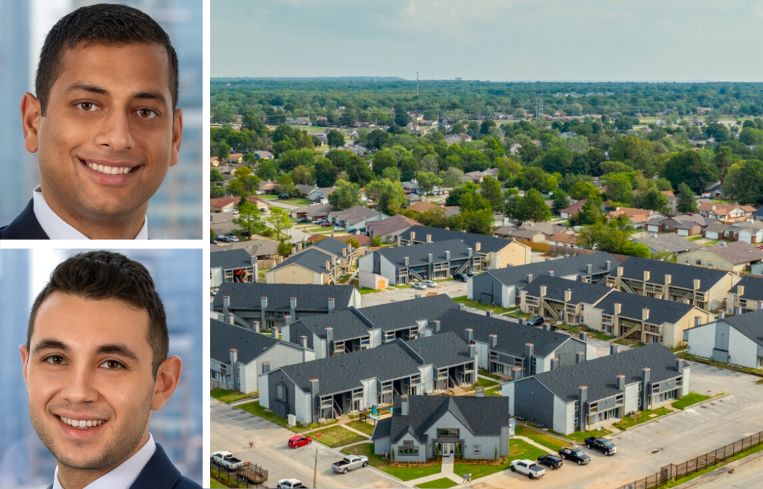 Brandon Baksh and Evan Fromen of Dwight Mortgage Trust, and Stonebrook Gated Community in Tulsa, Okla.