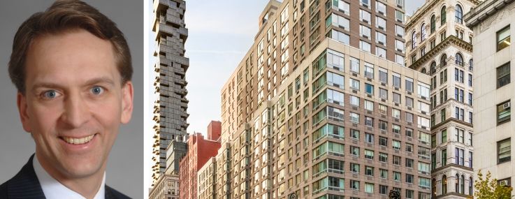Brookfield CEO Bruce Flatt and 111 Worth Street.