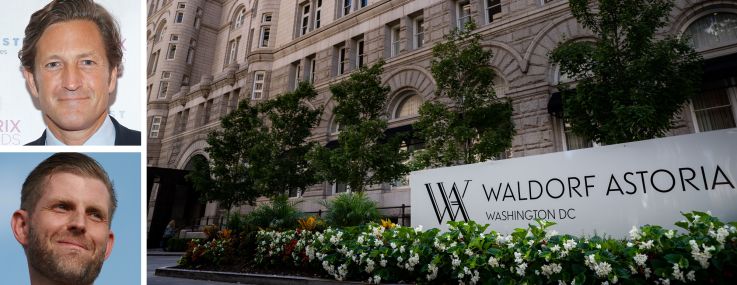 Byron Trott and Gregg Lemkau, co-CEOs of BDT & MSD Partners, Eric Trump of Trump Organization, and the Waldorf Astoria Washington D.C.