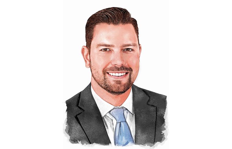 A drawing of Craig Waggner.