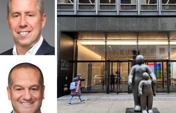 Newmark's David Falk and Peter Shimkin, and 1700 Broadway.