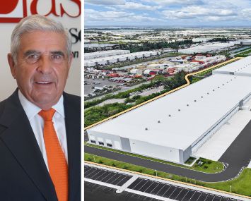 Edward W. Easton, chairman of Easton Group, and Northwest Dade Logistics Center II at 10165 N.W. 142nd Street, Hialeah Gardens, Fla.