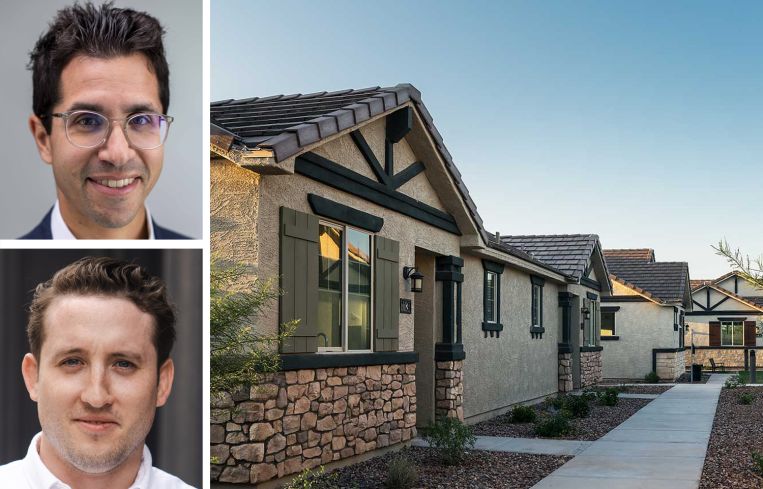 Jeff Rosenfield and Sam Robertson of North River Partners, and the Village at San Tan project in Queen Creek, Ariz.