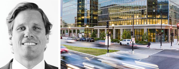 Jonathan Danziger of Avison Young, Evan Behr of JLL, and 250 Massachusetts Avenue NW, Washington, D.C.