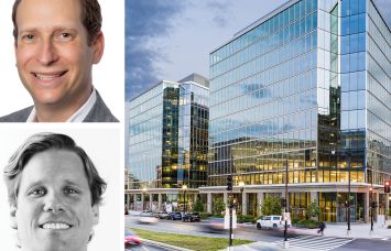 Jonathan Danziger of Avison Young, Evan Behr of JLL, and 250 Massachusetts Avenue NW, Washington, D.C.