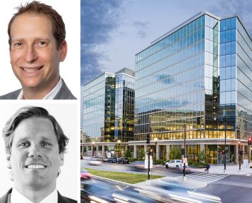 Jonathan Danziger of Avison Young, Evan Behr of JLL, and 250 Massachusetts Avenue NW, Washington, D.C.