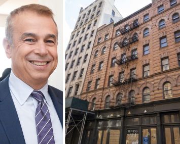 Ken Colao, president and CEO of CNY Group, and 143 Franklin Street, where an ultra-luxury condo will be built.