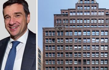 Kenneth Aschendorf, managing partner at APF Properties, and 28 West 44th Street.