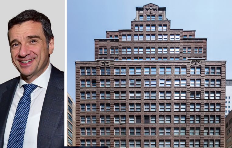 Kenneth Aschendorf, managing partner at APF Properties, and 28 West 44th Street.