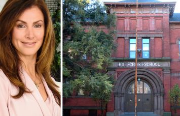 Lindsay Ornstein, co-founder OPEN Impact Real Estate, and 2520 Church Avenue, Brooklyn.