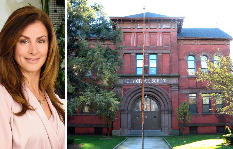 Lindsay Ornstein, co-founder OPEN Impact Real Estate, and 2520 Church Avenue, Brooklyn.