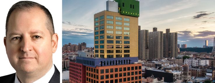 Marty Cottingham of Avison Young and Radio Tower at 500 West 181st Street.