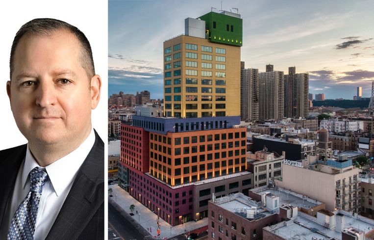 Marty Cottingham of Avison Young and Radio Tower at 500 West 181st Street.