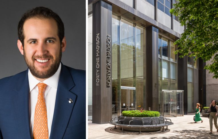 Rudin Management co-CEO Michael Rudin and 41 Madison Avenue.