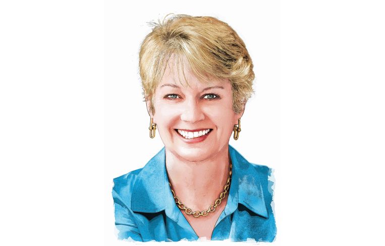 A drawing of Michelle Adams.