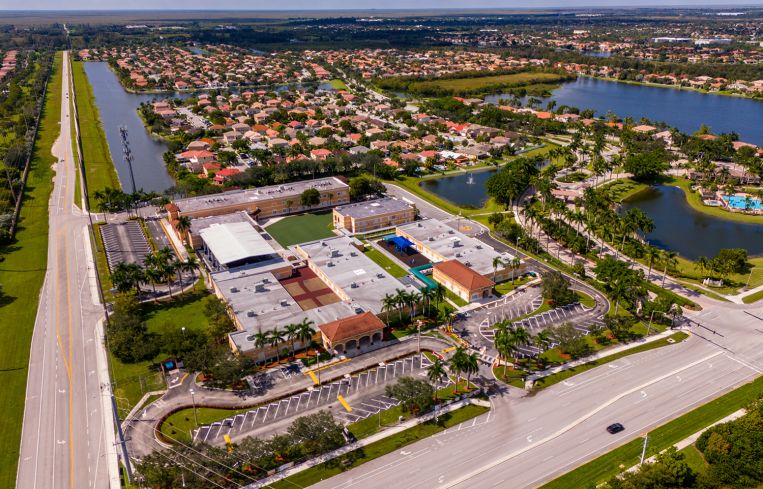 An aerial photo of Pembroke Pines, Fla.