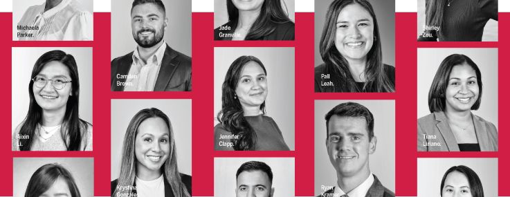 a collage of portraits of the 2025 REBNY fellows