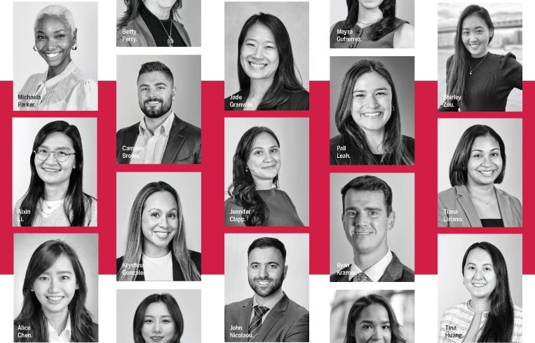 a collage of portraits of the 2025 REBNY fellows