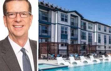 Richard Litton of Harbor Group International and one of the portfolio properties.