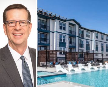 Richard Litton of Harbor Group International and one of the portfolio properties.