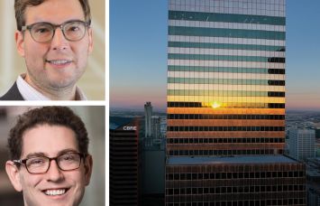 Robbie Pinkas and Rafi Golberstein of PACE Loan Group, and 444 South Flower Street, Los Angeles.