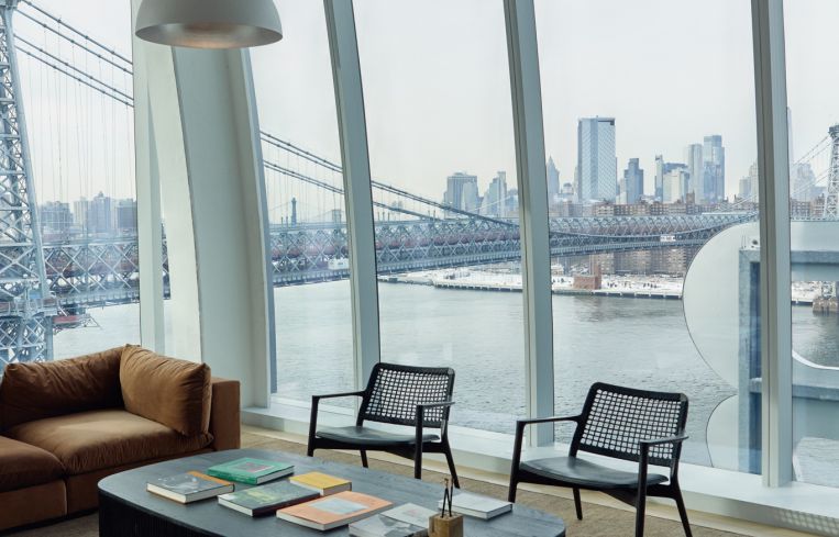 The 12th floor of the Domino Sugar Refinery.