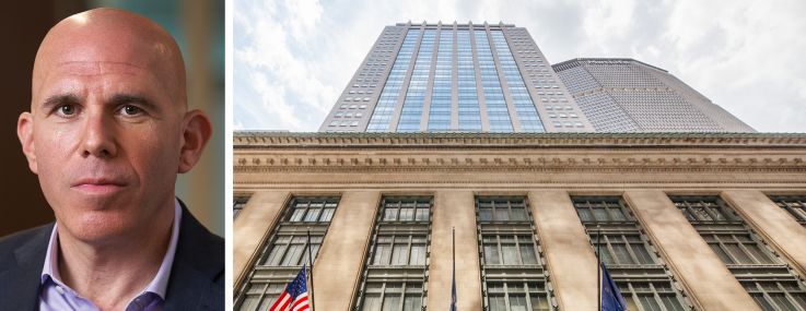 RXR CEO Scott Rechler and 450 Lexington Avenue.