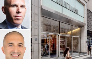 RXR's Scott Rechler, Sagehall's Sush Torgalkar, and 530 Fifth Avenue.
