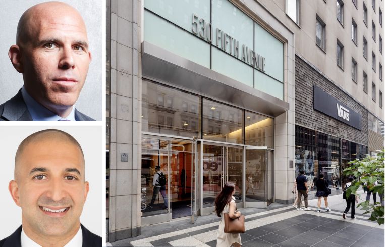RXR's Scott Rechler, Sagehall's Sush Torgalkar, and 530 Fifth Avenue.
