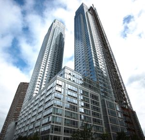 Silver Towers at 606 West 42nd Street. A tower stretching into the sky.