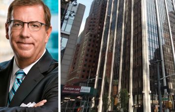 Steven Durels, director of leasing and real property at SL Green, and 1185 Avenue of the Americas.
