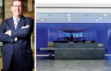Steven Durels of SL Green and IBM's office at One Madison Avenue.