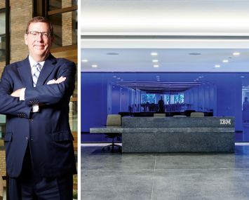 Steven Durels of SL Green and IBM's office at One Madison Avenue.