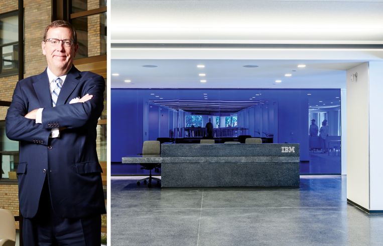 Steven Durels of SL Green and IBM's office at One Madison Avenue.