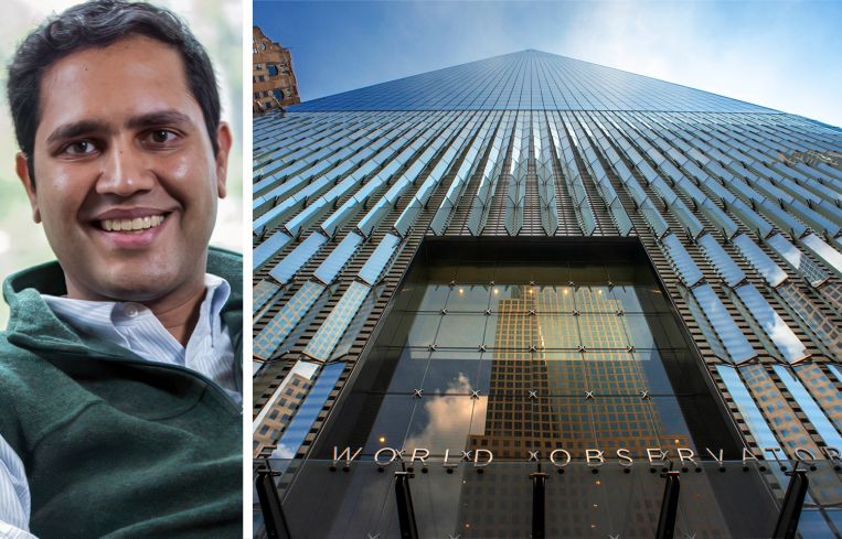 Vishal Garg, CEO of Better.com, and One World Trade Center.
