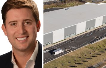 Matan Companies managing director Zach Jung and Redstone Industrial Park, Manassas, Va.