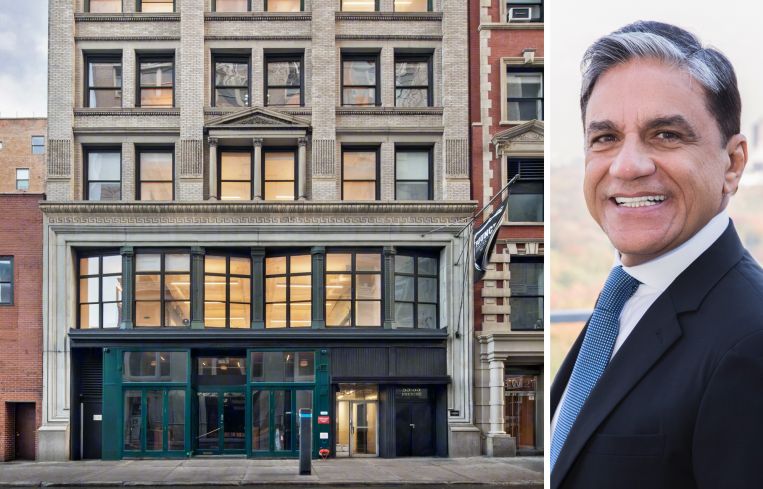 53-55 West 21st Street and Moinian Group founder and CEO Joseph Moinian.