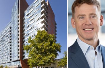 8001 Woodmont Avenue, Bethesda, Md., and JBG Smith CEO Matthew Kelly.