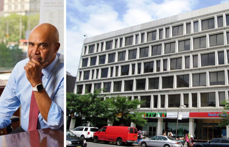 HPD Commissioner Adolfo Carrión Jr. and 215 West 125th Street.
