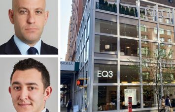 Newmark's Ariel Schuster and Mitch Heifetz, and 116 Seventh Avenue.
