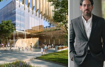 A rendering of the proposed redevelopment of Boca Raton City Hall and David Martin, CEO of Terra.