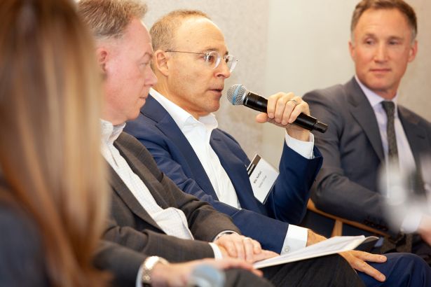 Miki Naftali, founder of Naftali Group, speaks at the State of the Brooklyn Market panel.