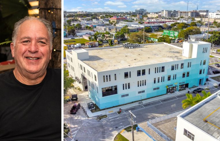 Doug Levine and The Wynwood Sky at 1900 Northeast Miami Court.