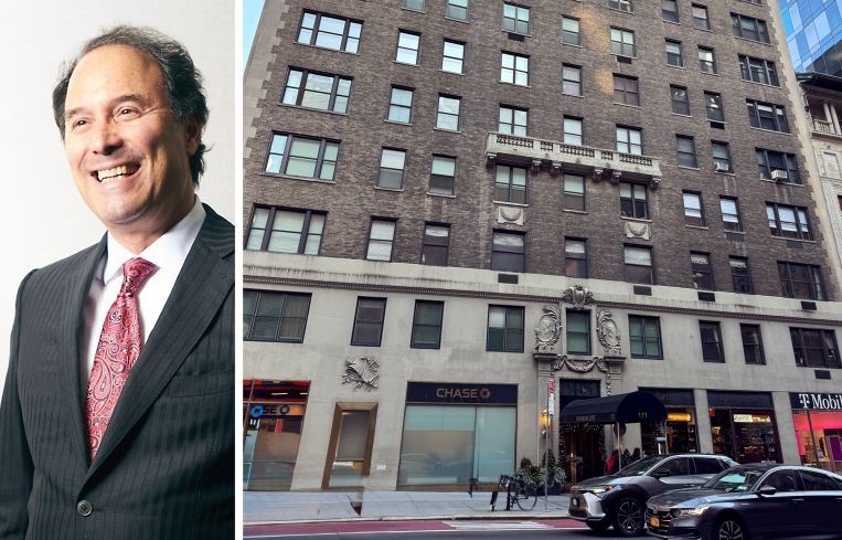 Extell CEO Gary Barnett and 171 West 57th Street.